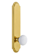 Polished Brass Tall Plate Privacy Knob G8140