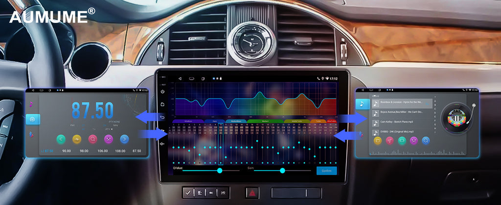 10.1 inches Android 12 Double Din Car Stereo IPS Touchscreen Car Radio with Backup Camera GPS I775