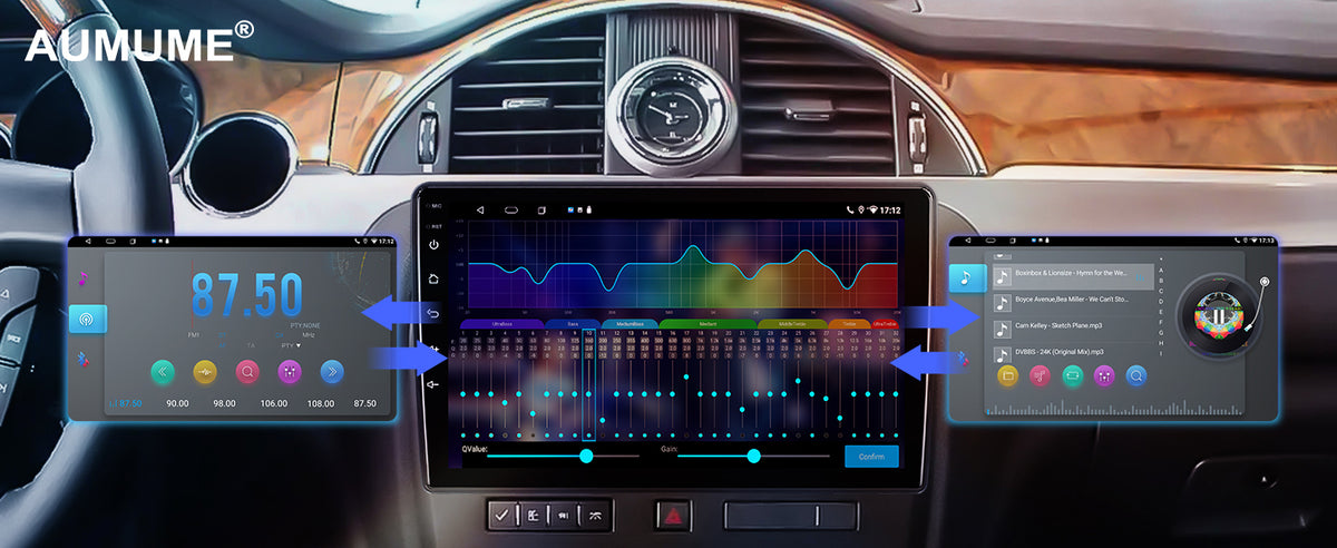10.1 inches Android 12 Double Din Car Stereo IPS Touchscreen Car Radio with Backup Camera GPS I775