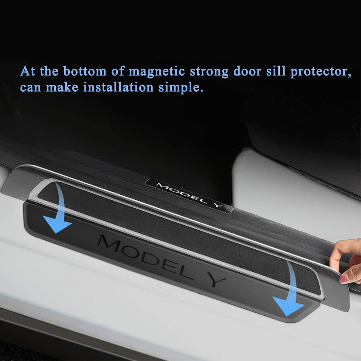 LED Door Sill Protector Scuff Plates Illuminated Light (2PCS for Front Door) S478