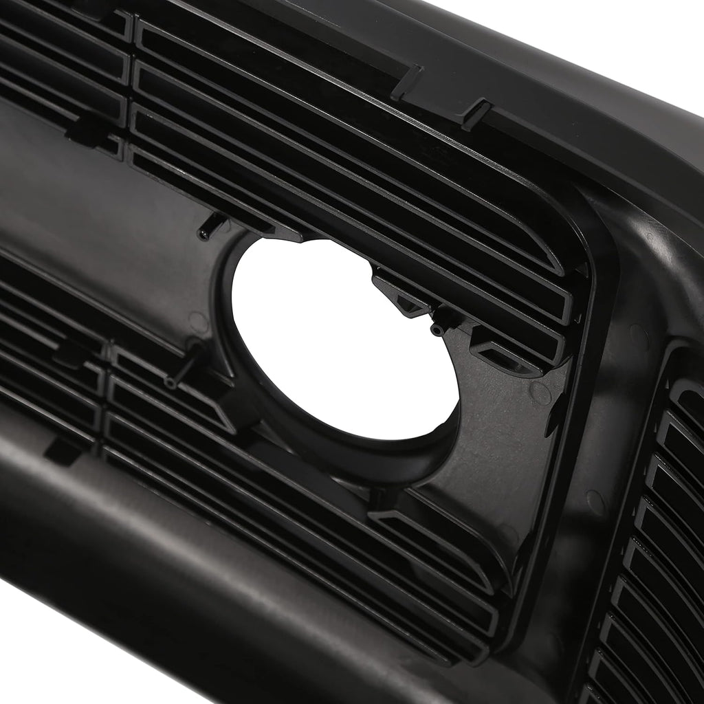 Glossy Black Front Hood Bumper Grille Grill ABS with Fog Lights Y767319