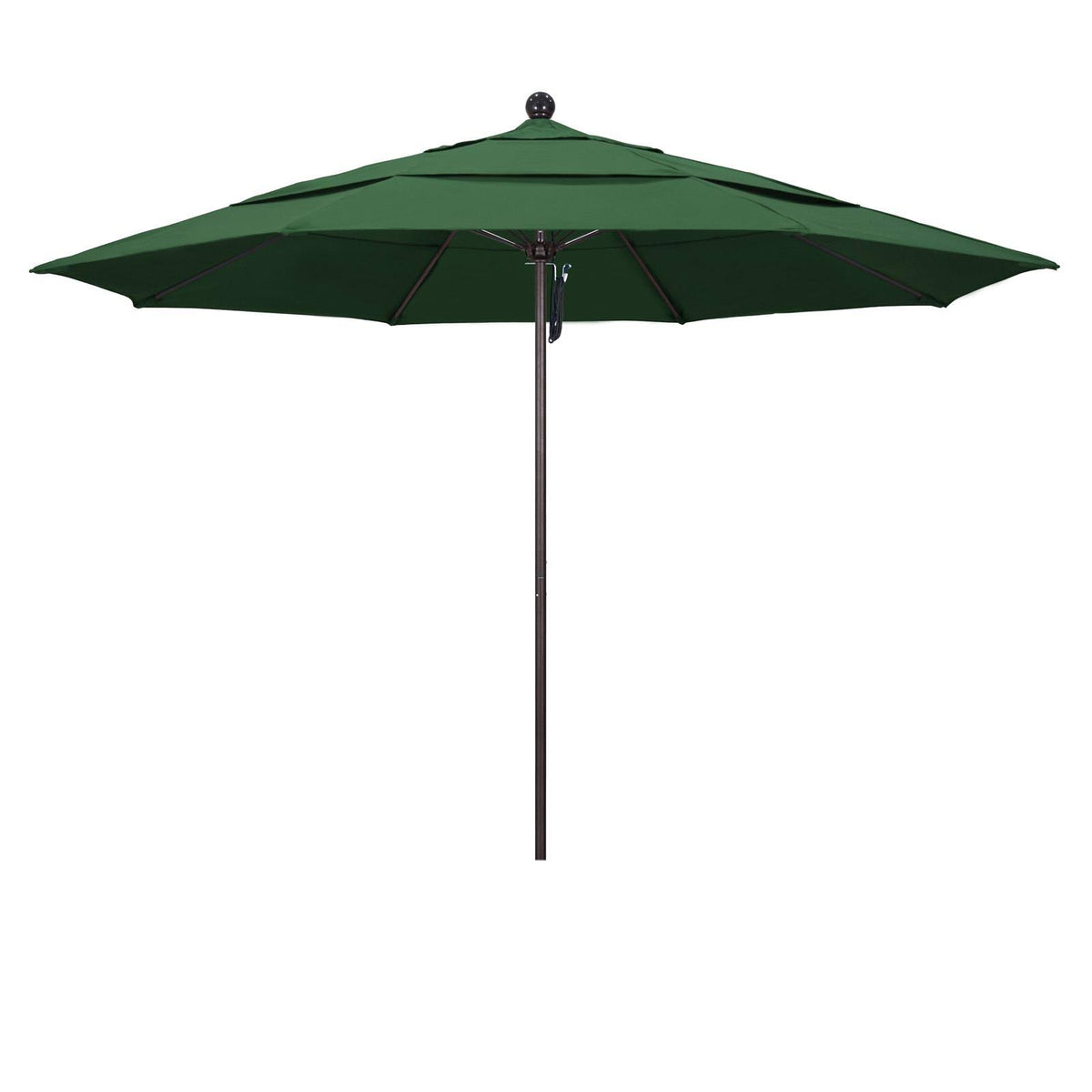 Hunter Green 11 ft. Fiberglass Market Umbrella Z35049