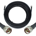 Heavy Duty Ultra Low Loss 50ohm Coaxial Cable 100ft N Male to N Male Black K55452