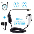 Portable Level 2 EV Charger (100-240V, 16A, 25ft+3ft) D144200