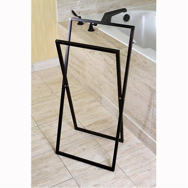 Polished Chrome Steel Construction Towel Rack Z549303