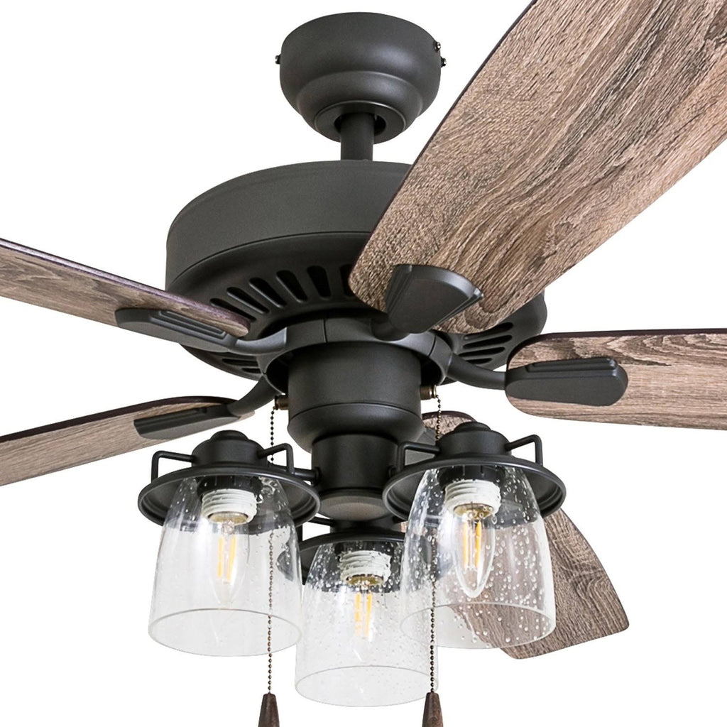 Bronze 60-Inch LED Ceiling Fan with Pull Chains E452