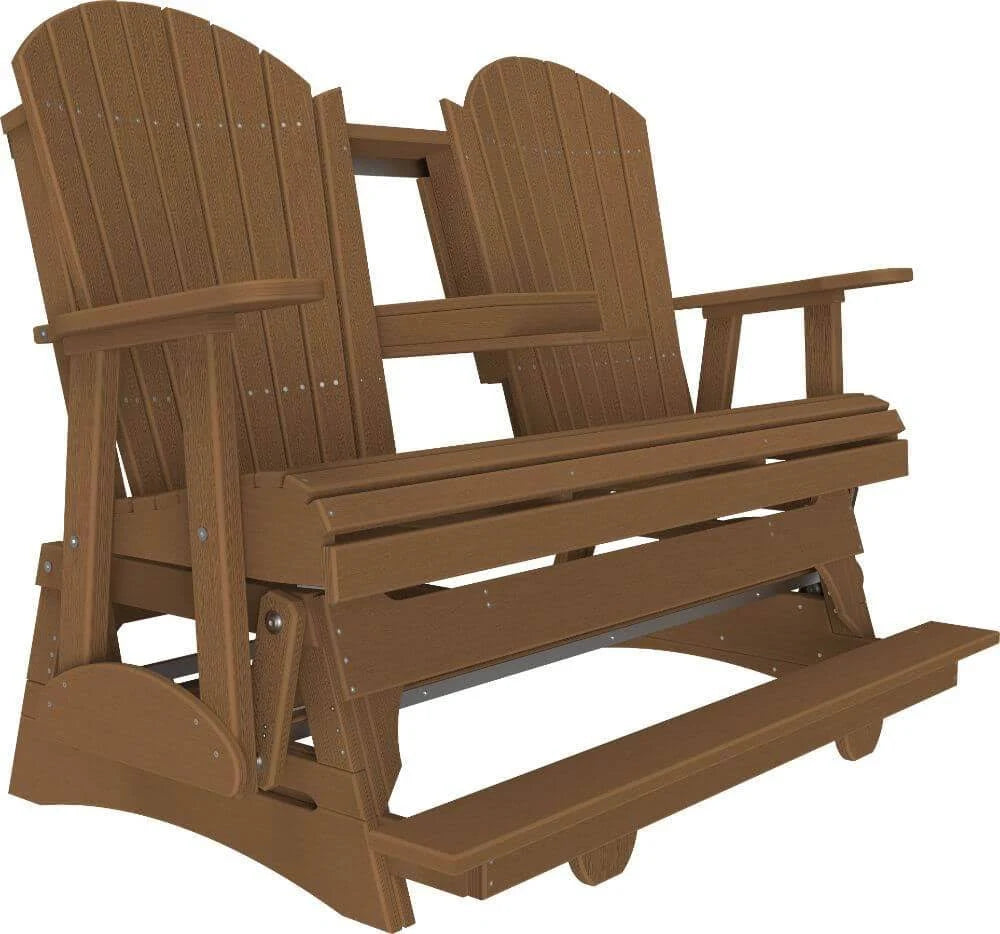 Recycled Plastic Glider Chair, Cedar on Black N723154