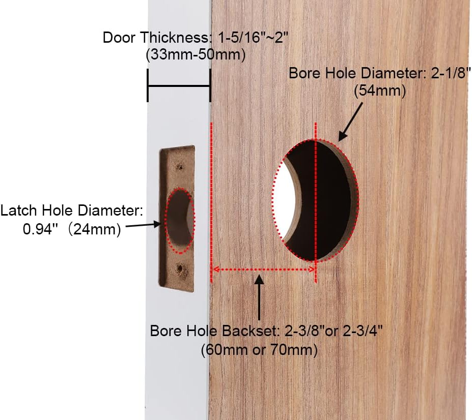 Keyless Entry Smart Door Lock with Keypad, Black E886676