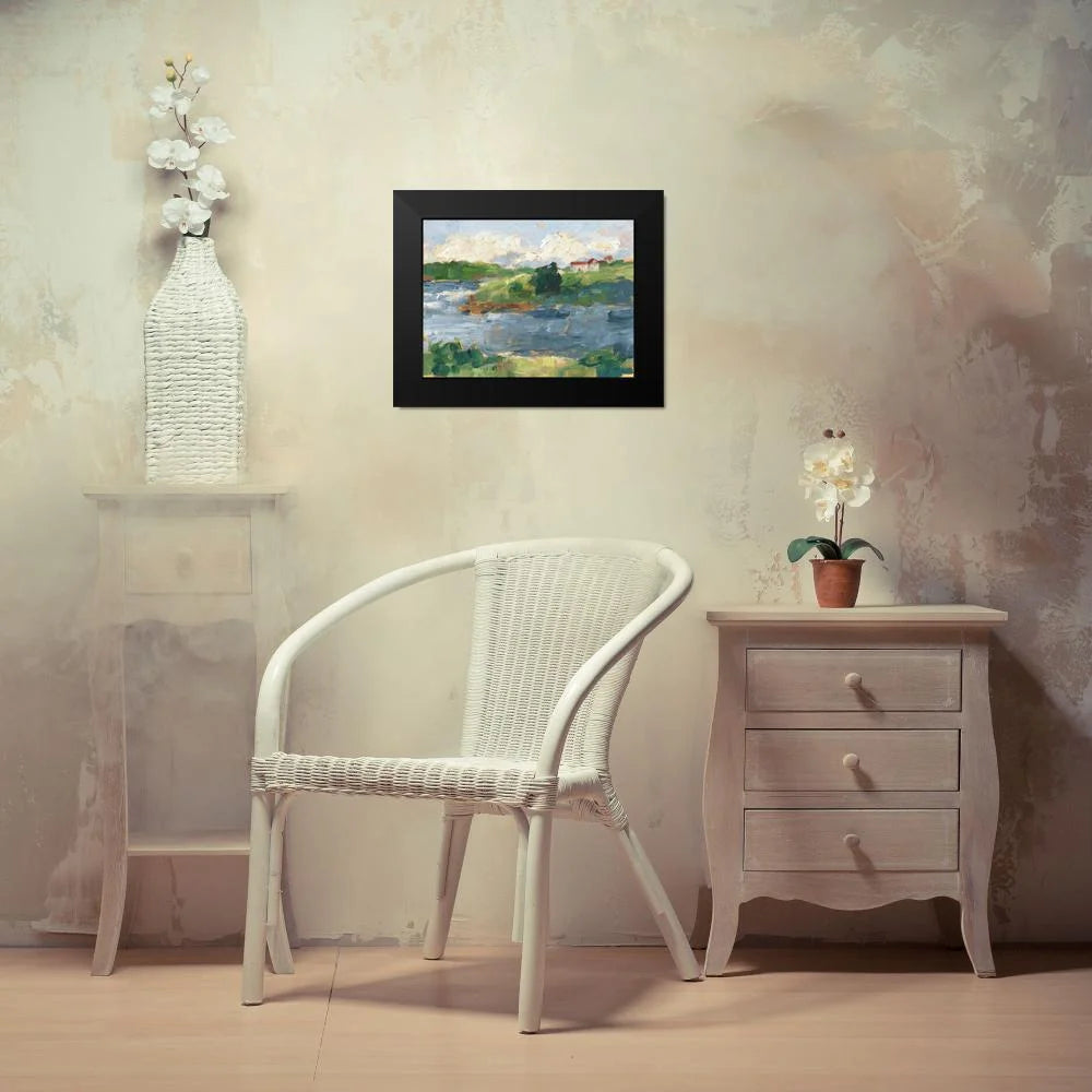 Black Modern Framed Museum Art Print U7195