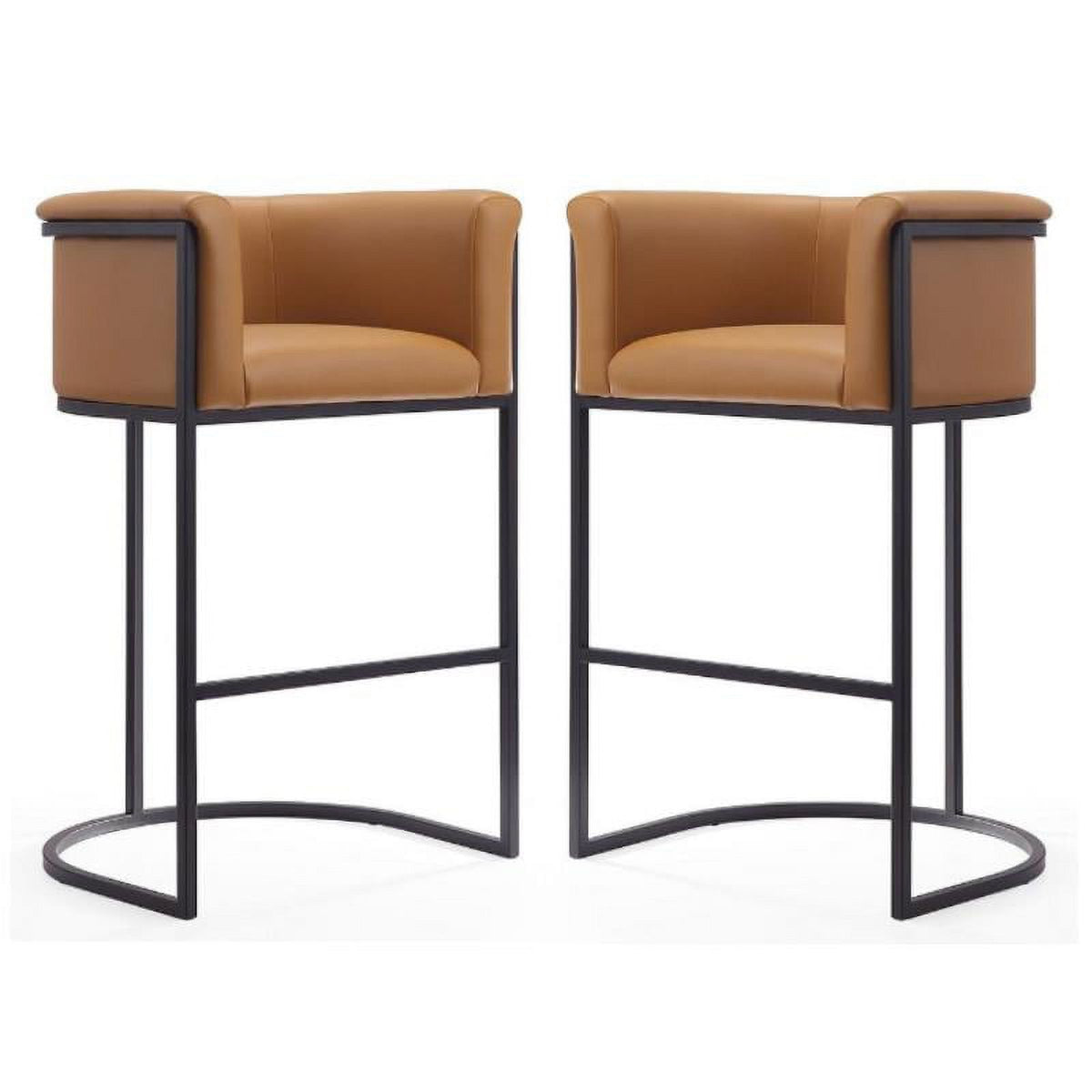 Faux Leather Barstool Set of 2 F693256