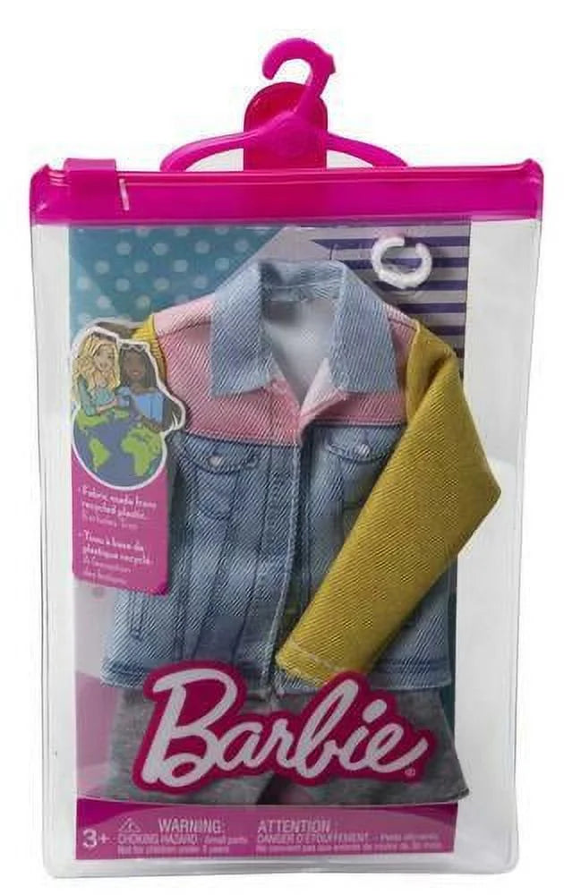 Barbie Fashion Pack Long Sleeve Denim Jacket & Accessories E3119