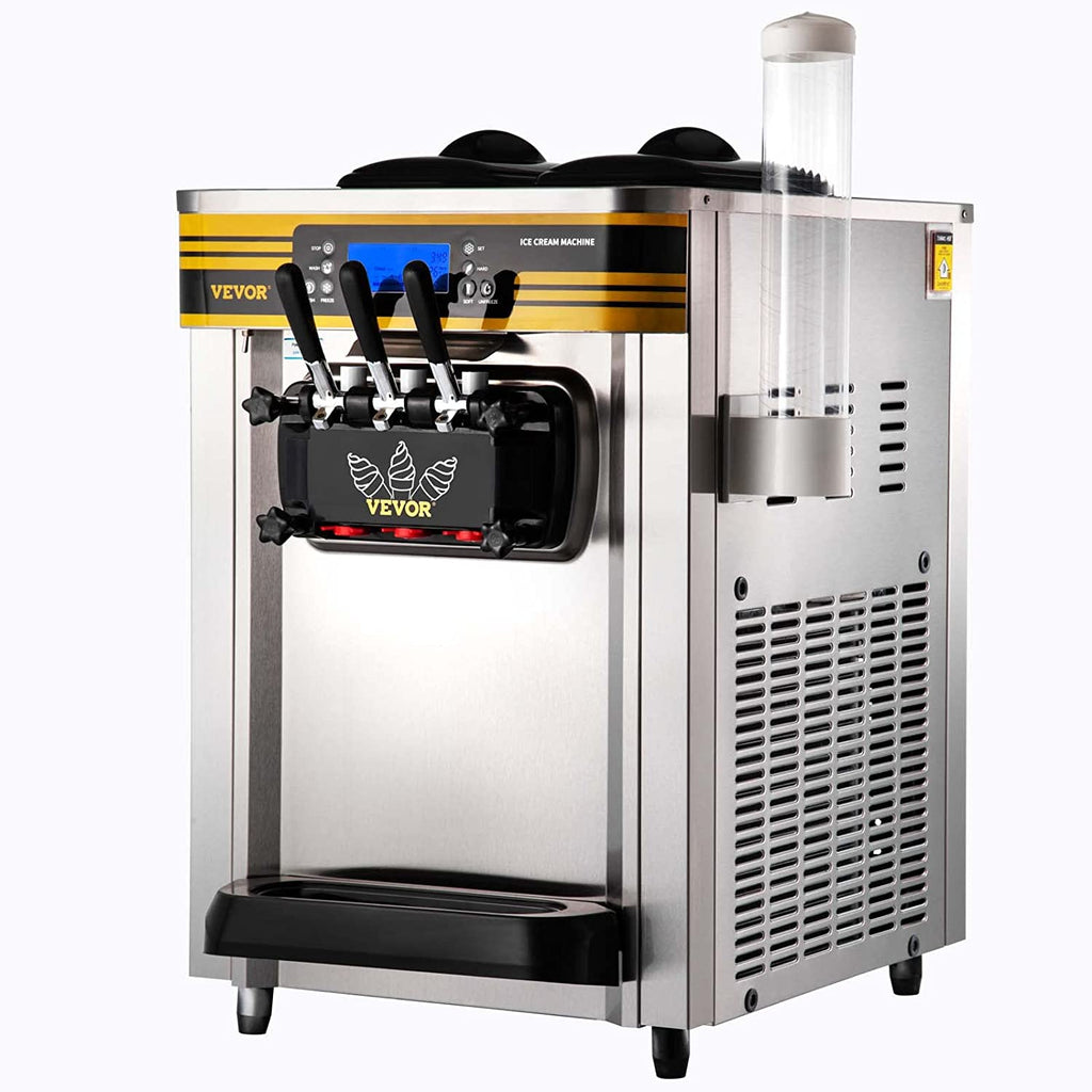 Silver Commercial Soft Serve Ice Cream Machine L825