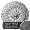 18 1/2 inchod x 7/8 inchid x 1 1/2 inchp Hand-Painted Cloud Burst Ceiling Medallion F63315