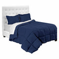 Split California King Dark Blue Microfiber Bed in A Bag W201