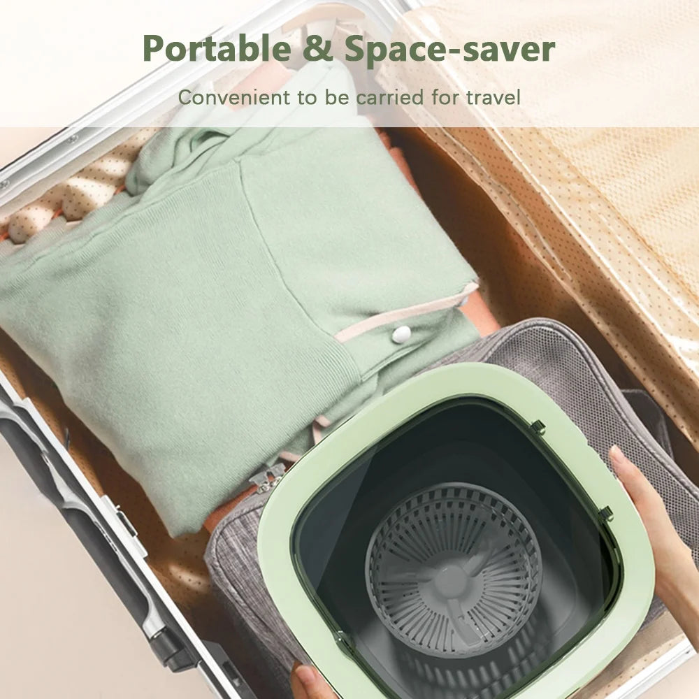 Portable Spin Dryer with Drain Basket and Drain Hose M342