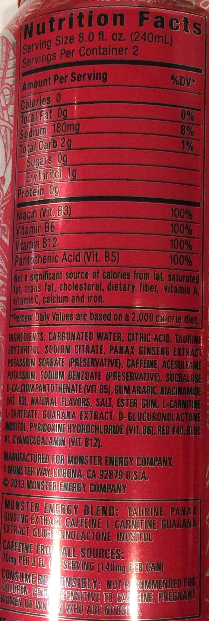 12 Pack 16 oz Cans Energy Drink N5986