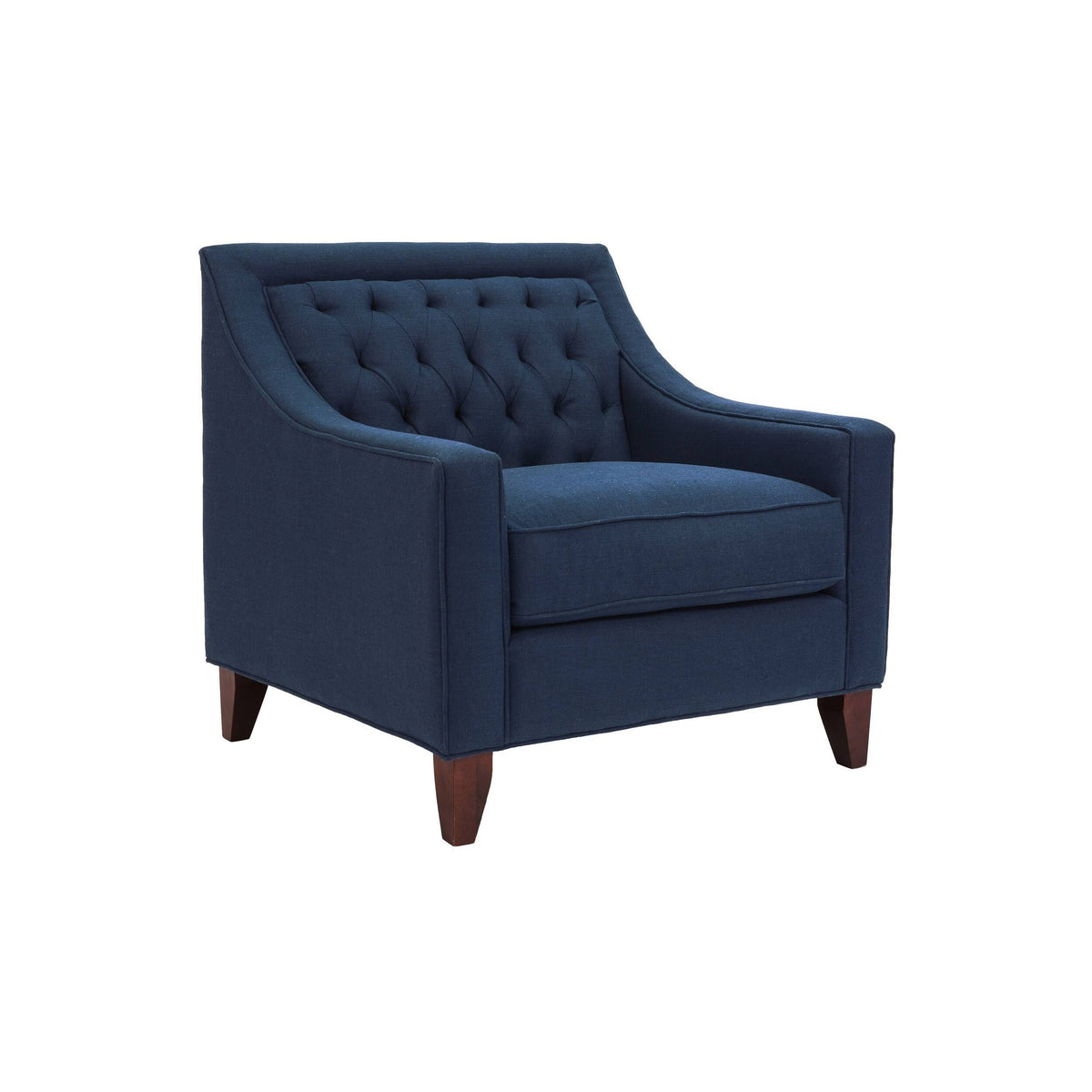 Beige Linen Tufted Club Chair C671973