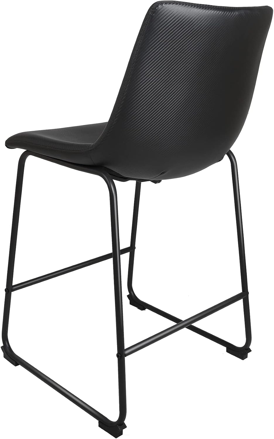 Black Metal Bar Stools Set of 2 Y975107