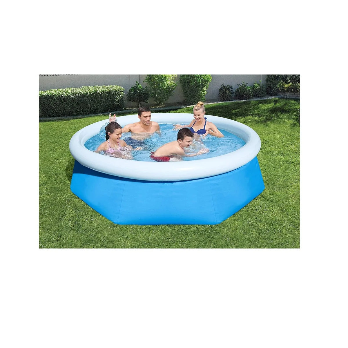 8ft Round Inflatable Kids Swimming Pool with Filter Pump P914