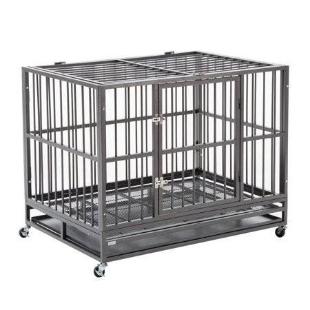42 inch Metal Dog Cage Crate Kennel with Tray M2846
