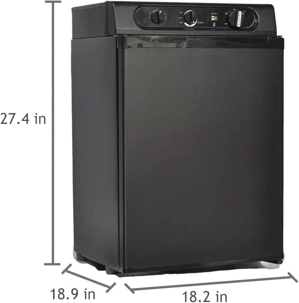 Black 2.1 Cu.ft. 3 Way Propane Refrigerator A904748