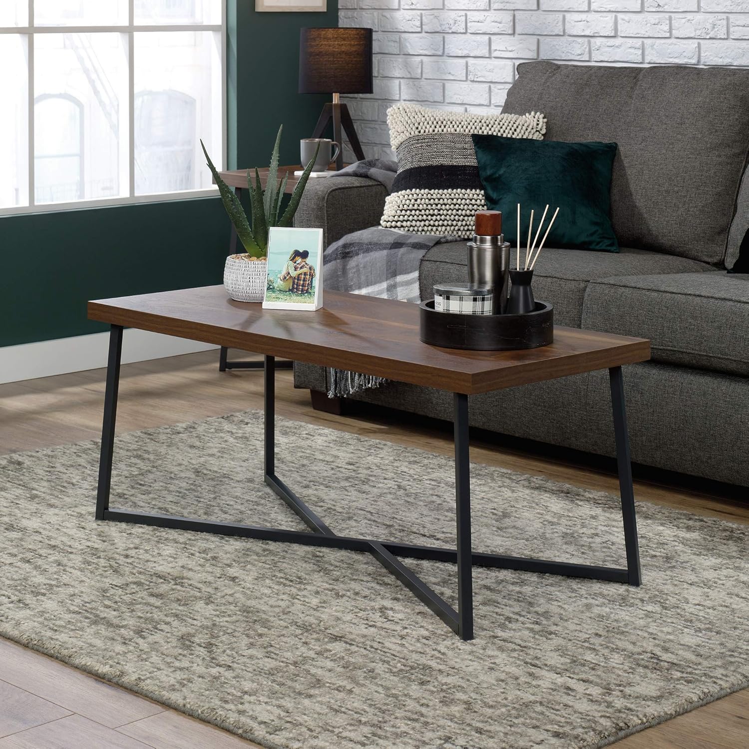 Coffee Table, Grand Walnut Finish, Pack of 2 W278153