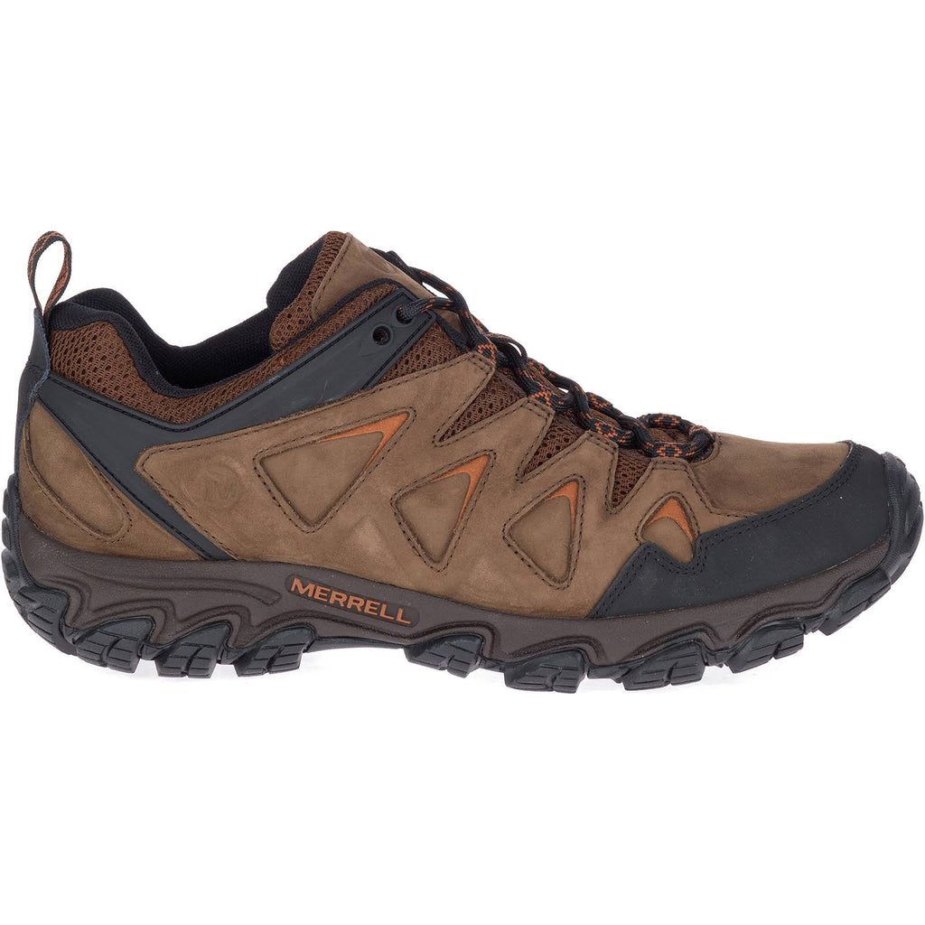 Men's Pulsate Leather Shoes, Size 12, Dark Earth O622342