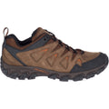 Men's Pulsate Leather Shoes, Size 12, Dark Earth O622342