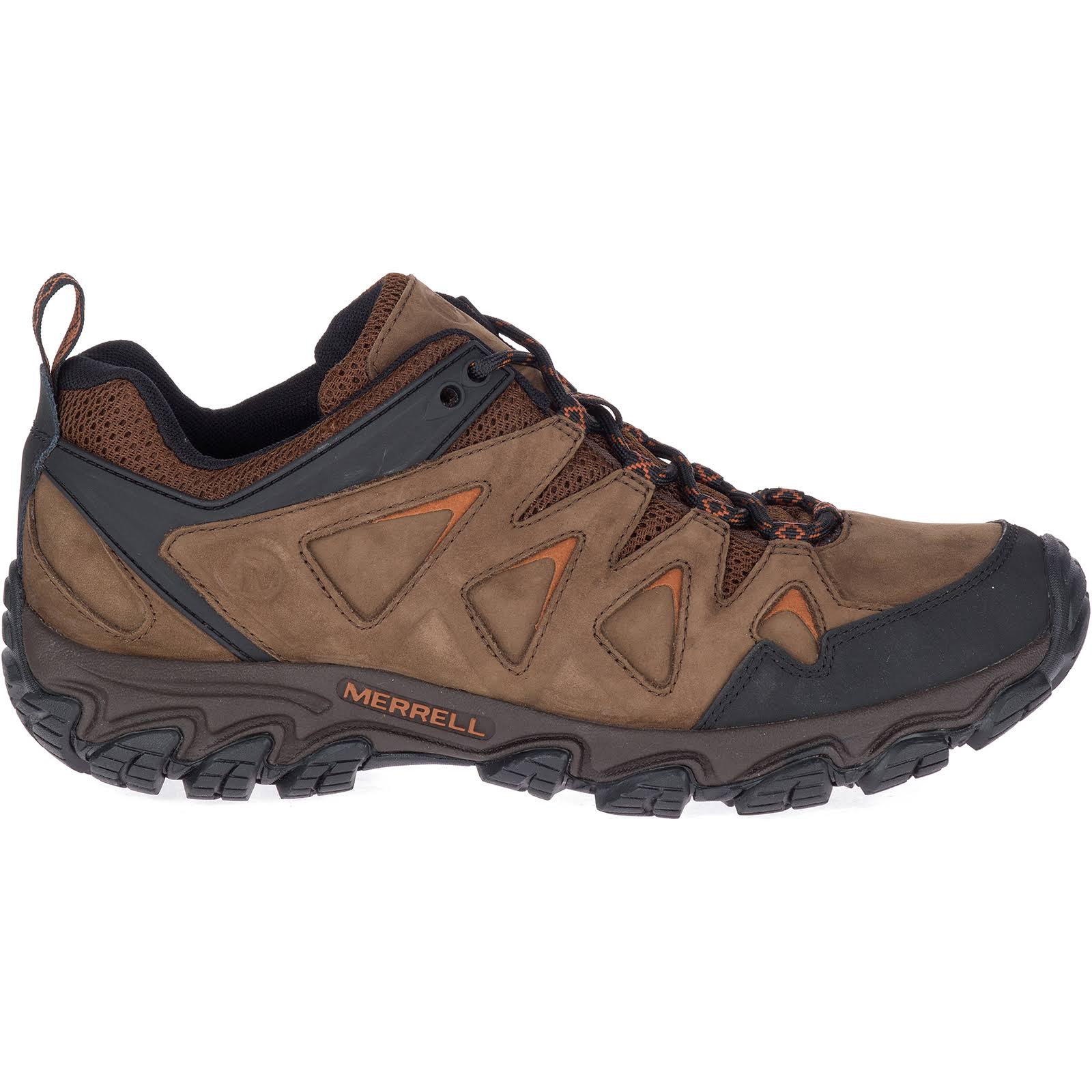 Men's Pulsate Leather Shoes, Size 12, Dark Earth O622342