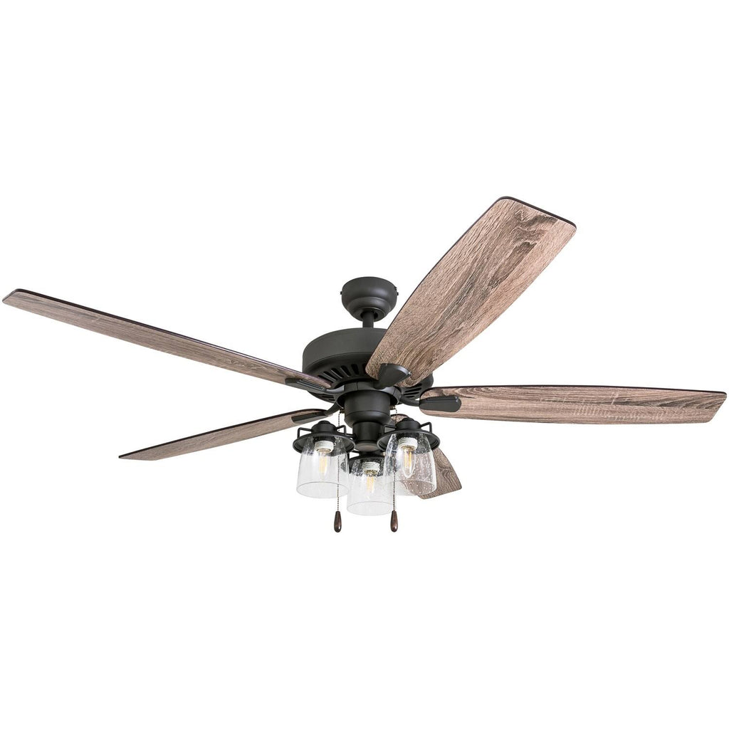 Bronze 60-Inch LED Ceiling Fan with Pull Chains E452