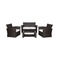 Chocolate 4-piece Patio Conversation Set V5996