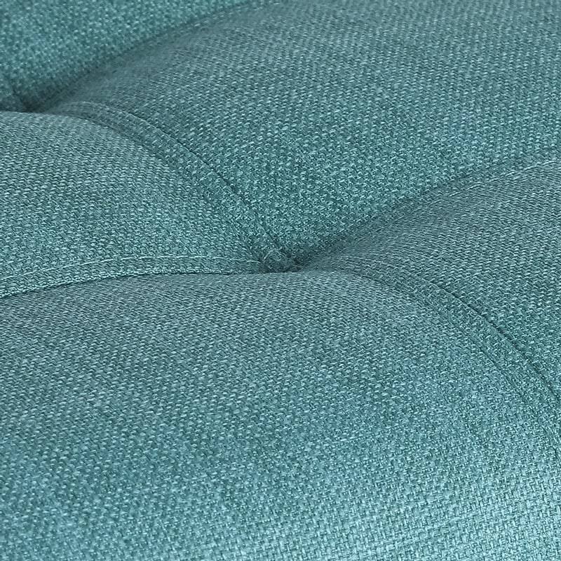Tufted Light Teal Rectangular Storage Ottoman L794431