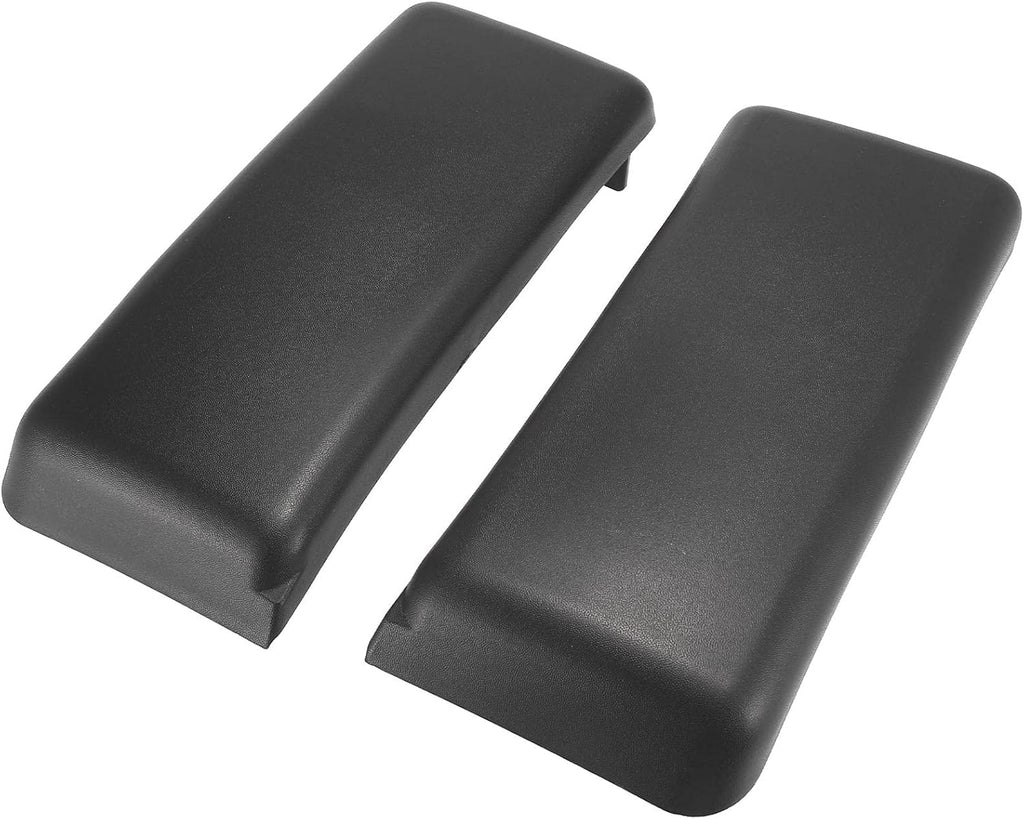 Black Plastic Car Front Bumper Guards Pack of 2 L191