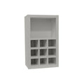 Shaker Assembled 18x30x12 in. Wall Kitchen Cabinet with Shelves and Dividers in Dove Gray K870597
