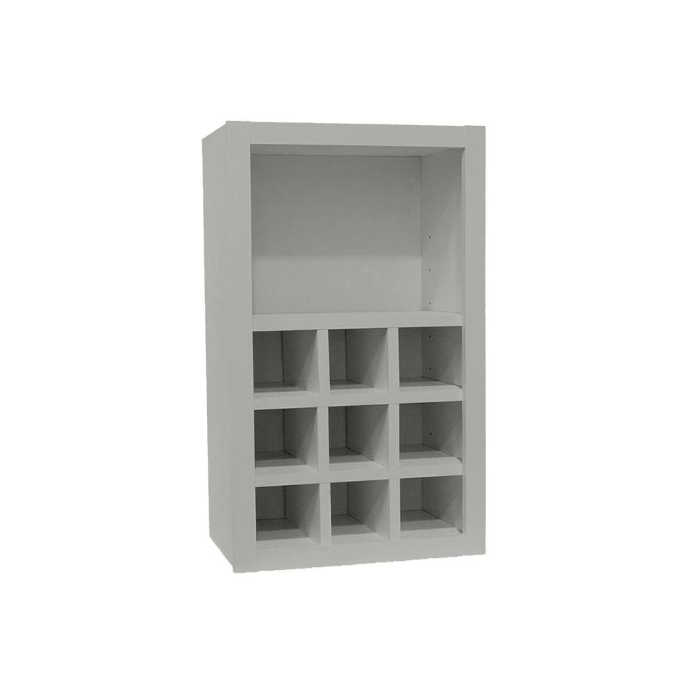 Shaker Assembled 18x30x12 in. Wall Kitchen Cabinet with Shelves and Dividers in Dove Gray K870597