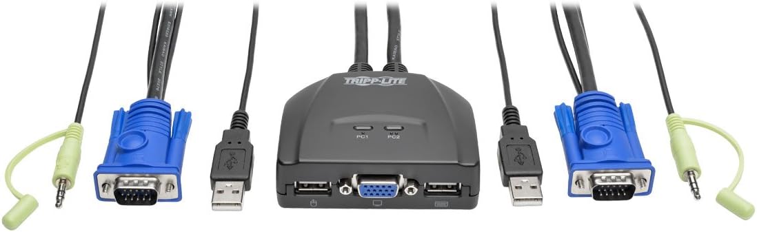 KVM Console to USB 2.0 Laptop Crash Cart Adapter with Video Capture N87598