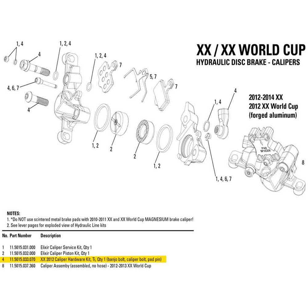 Caliper Hardware Kit K928