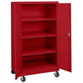 Red Mobile Storage Cabinet T707796