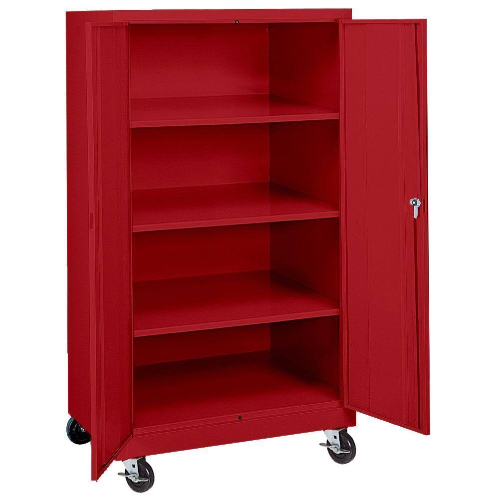 Red Mobile Storage Cabinet T707796