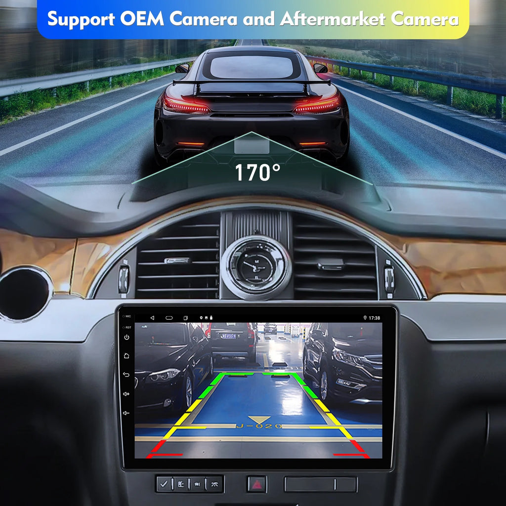 10.1 inches Android 12 Double Din Car Stereo IPS Touchscreen Car Radio with Backup Camera GPS I775