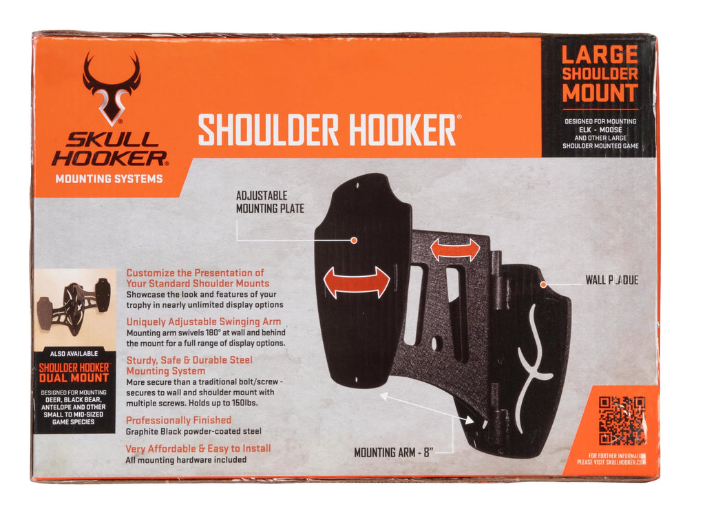 Black Large Shoulder Hunting Trophy Mount X8304