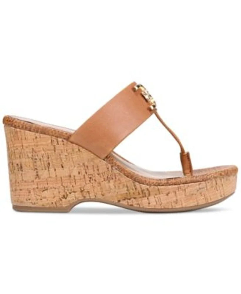 Cuoio Brown Leather Strap Slip On Heeled Sandals Q6126