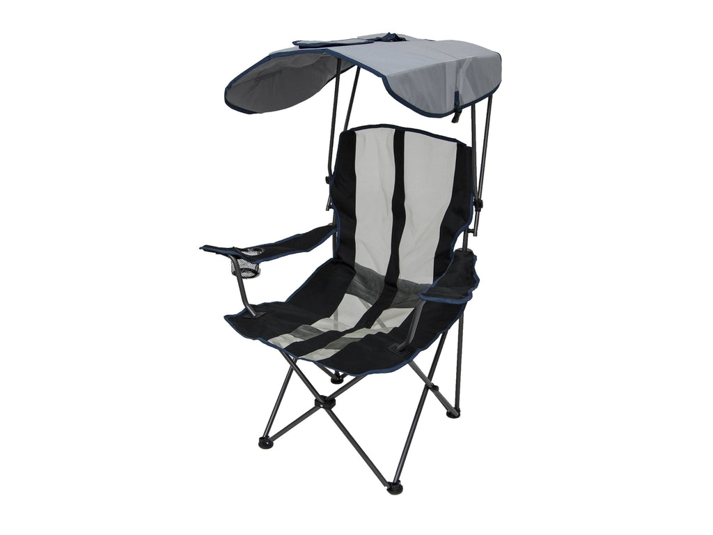 Navy Portable Camping Folding Chair with Canopy 2 Pack H4750