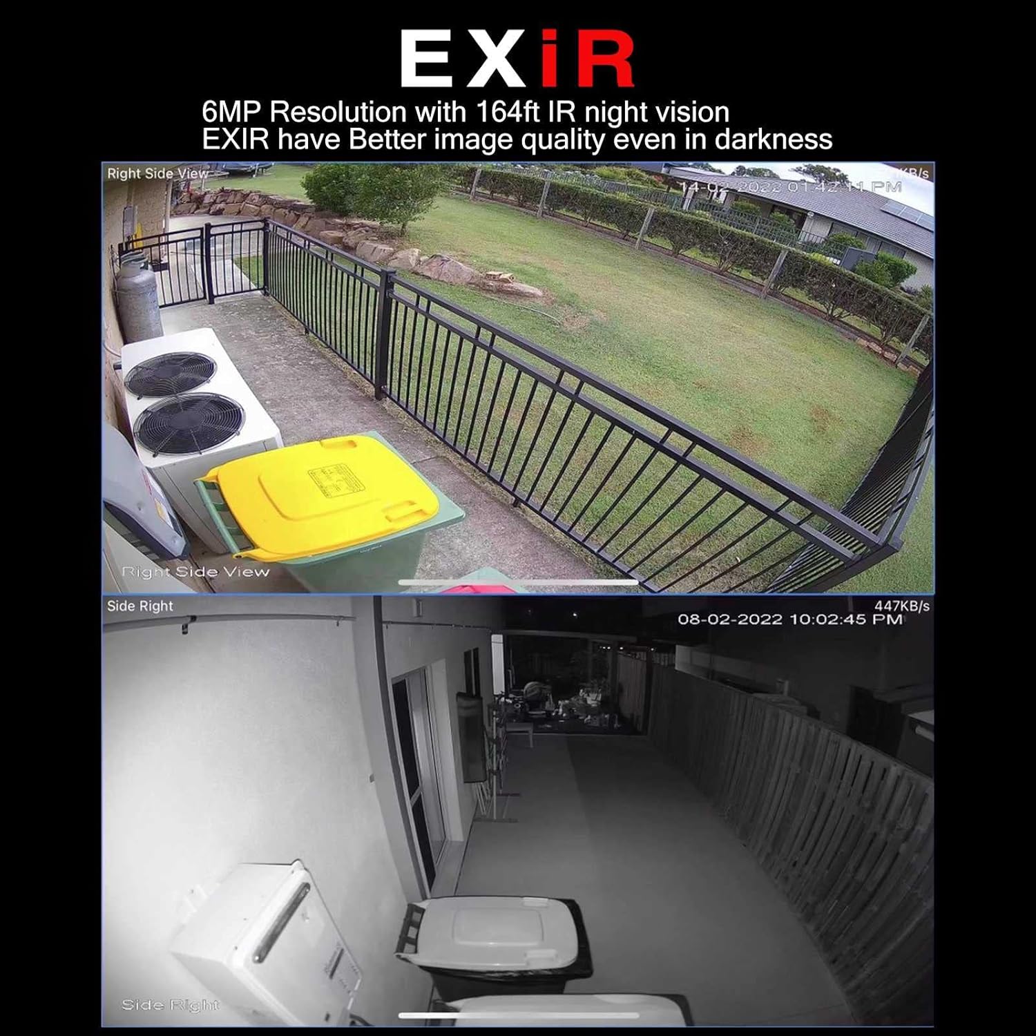 6MP PoE IP Security Camera Outdoor with Built-in-Mic, 3.6mm All-Metal Dome, 164ft IR Night Vision, IP67 H.265+ WDR 3D DNR G88192