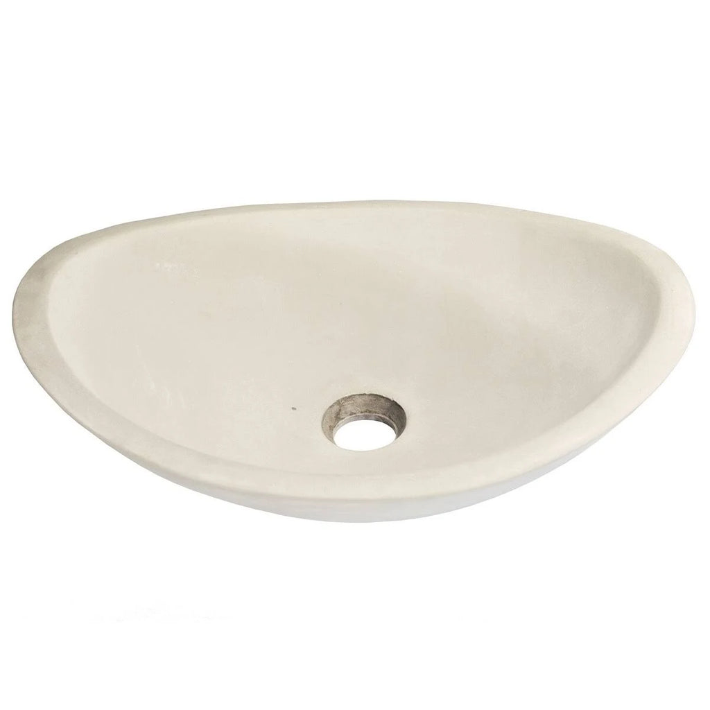 Concrete Canoe Vessel Sink in Dark Gray U8218