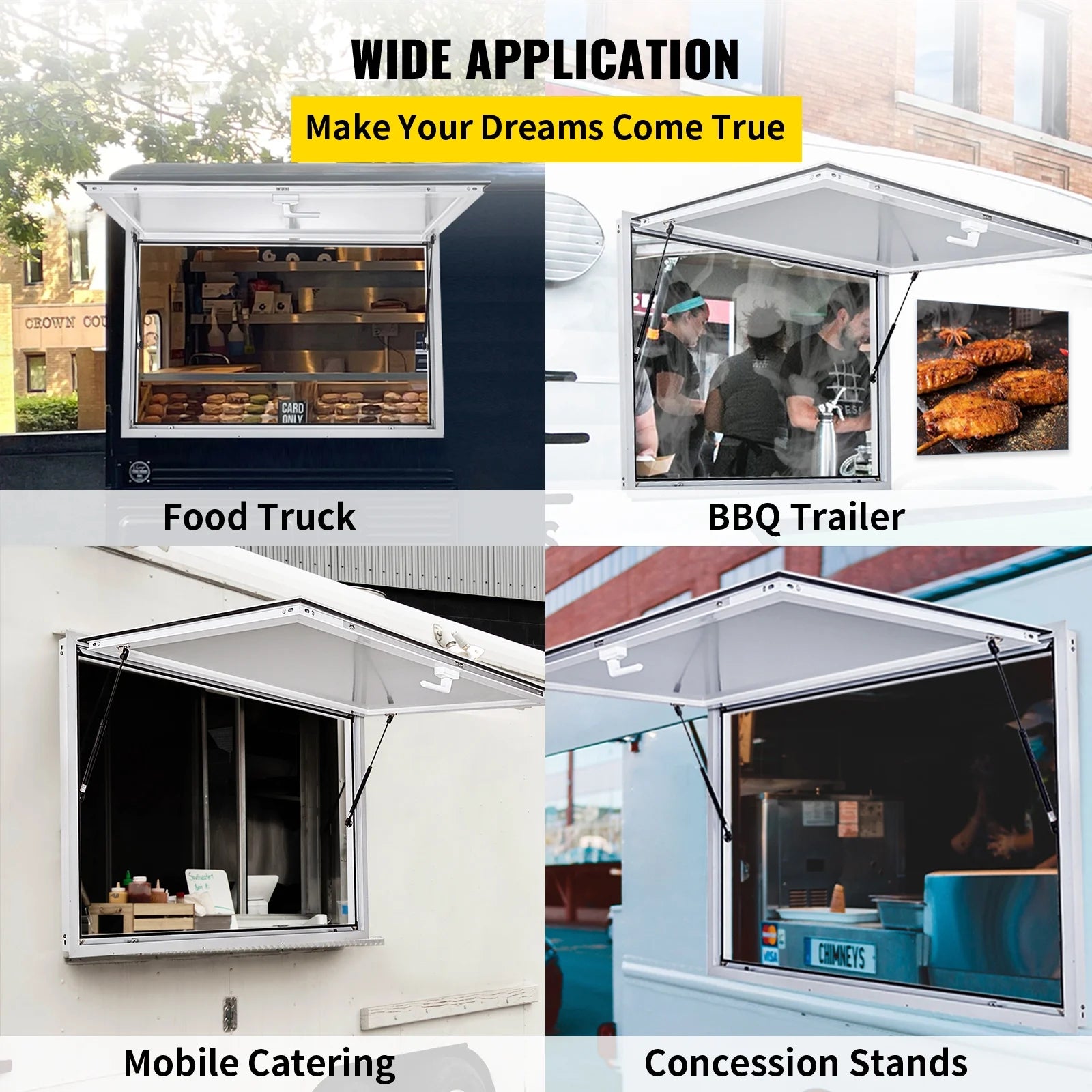 Concession Stand Window with Awning Cover W327