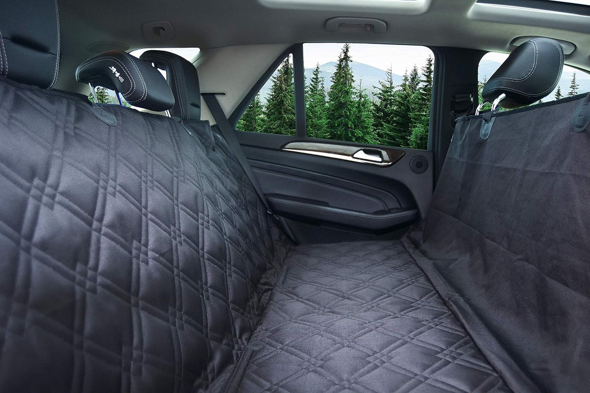 X-Large Grey Waterproof Dog Back Seat Cover with Dog Hammock Q18802