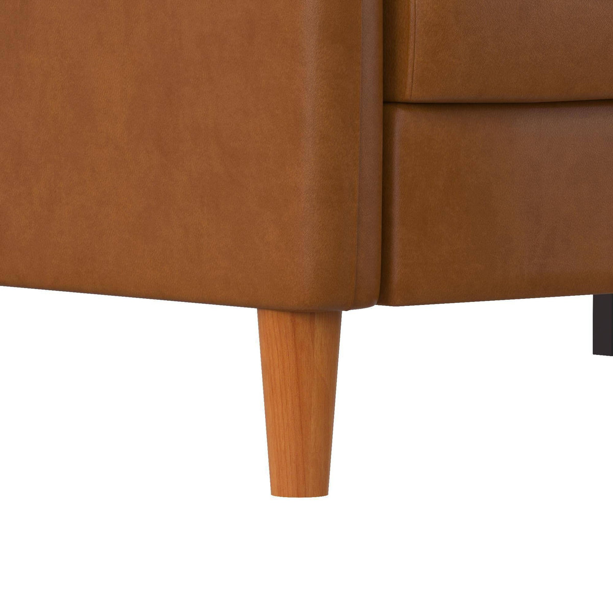 Camel Faux Leather Futon B17335