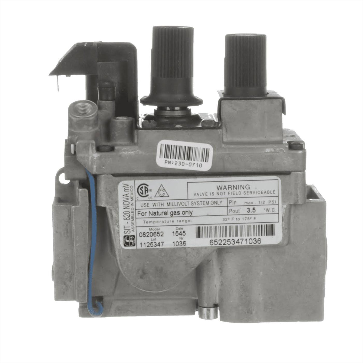 Sit Gas Valve - NG J157987