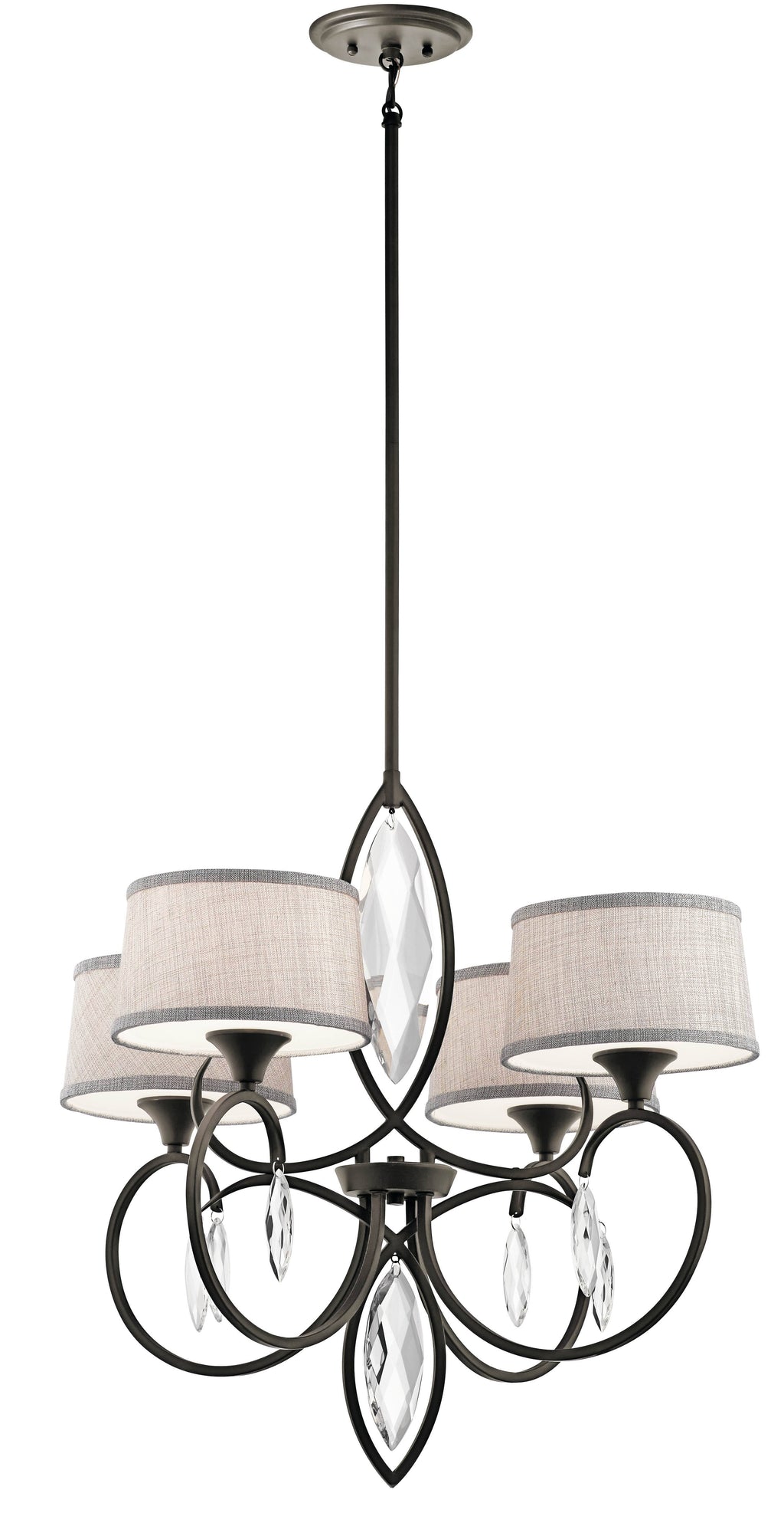 4 Light Chandelier Olde Bronze R8480